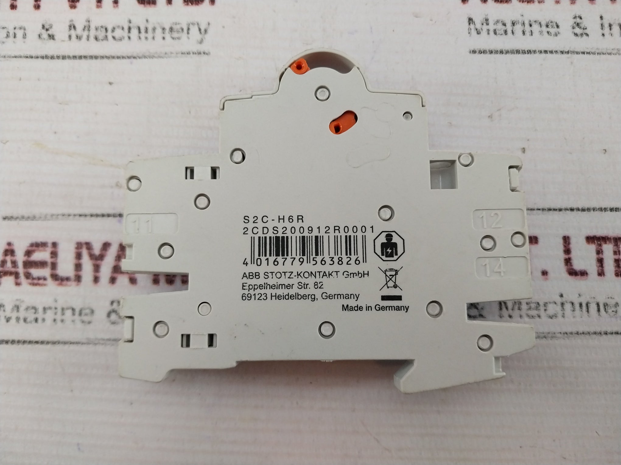 Abb S2C-h6R Contactor Auxiliary Contact Block 2Cds200912R0001