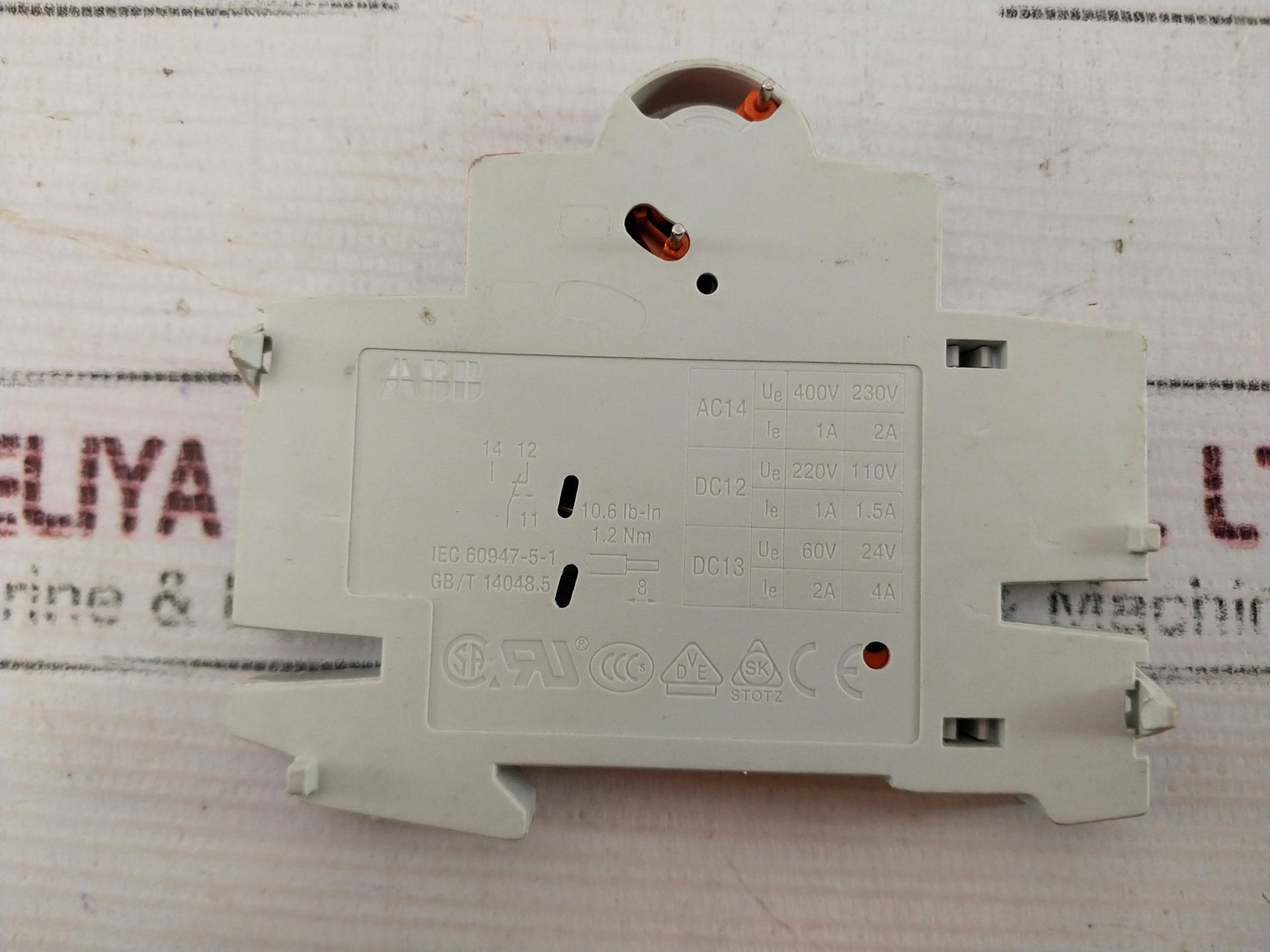 Lot Of 5X Abb S2C-h6R Auxiliary Contact Block 400V/230V 1A/2A 2Cds200912R0001