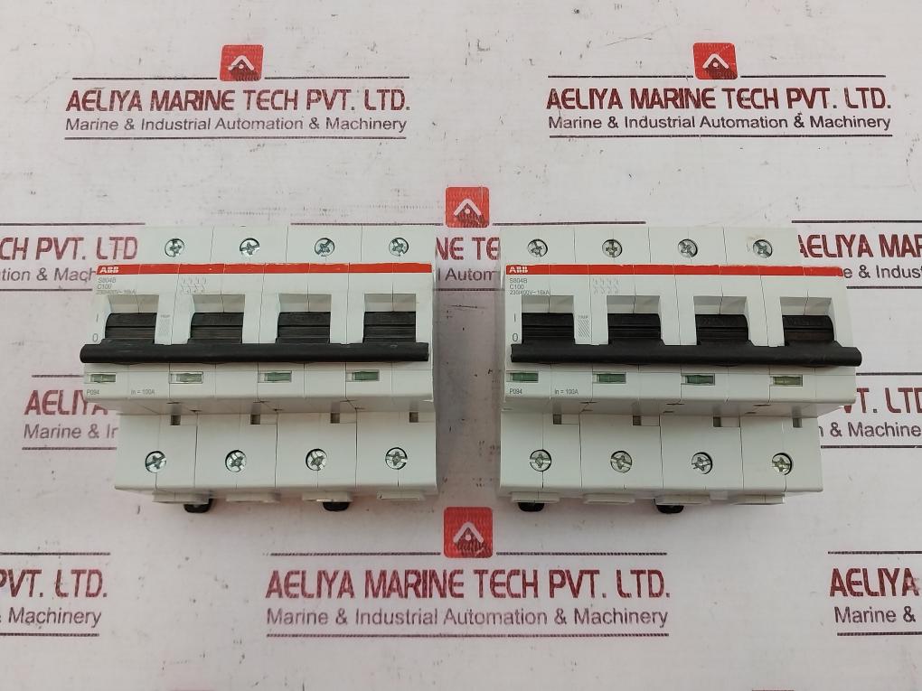 Abb S804B High Performance Circuit Breaker C100 230/400V-16Ka 50/60Hz