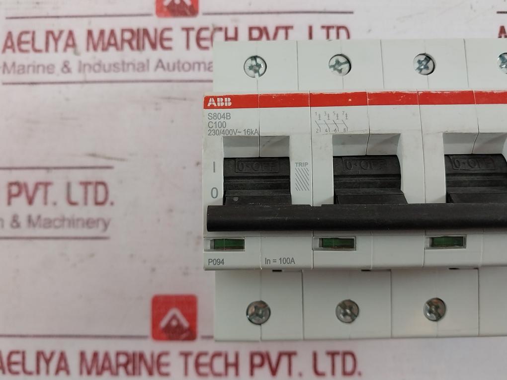 Abb S804B High Performance Circuit Breaker C100 230/400V-16Ka 50/60Hz