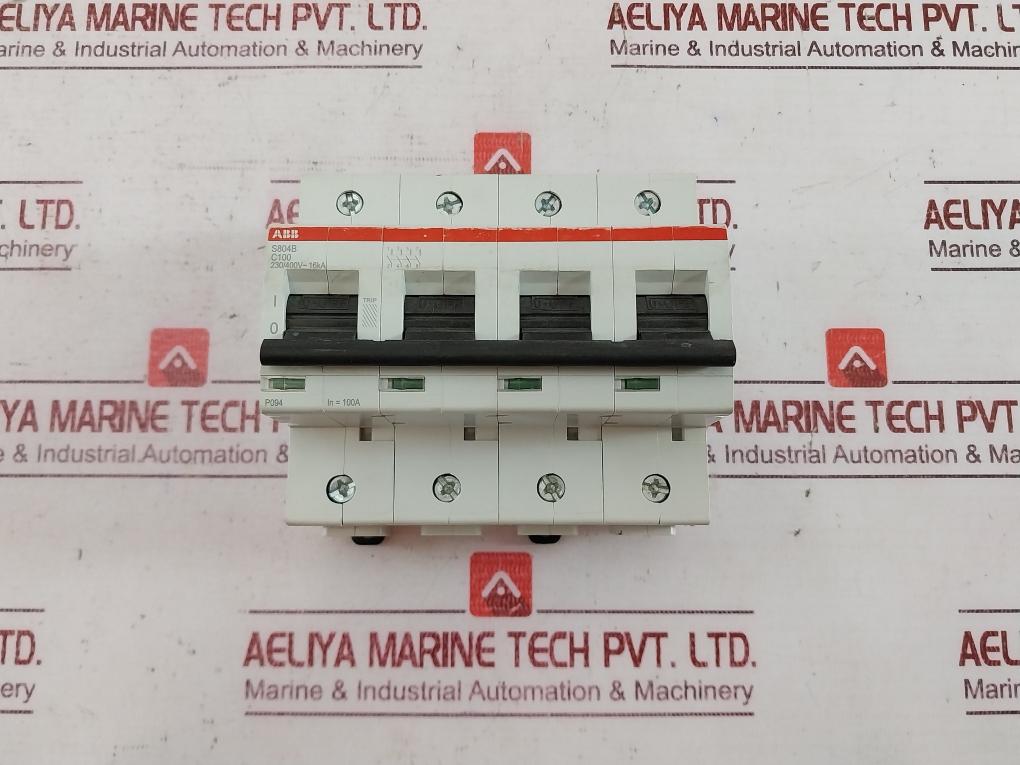 Abb S804B High Performance Circuit Breaker C100 230/400V-16Ka 50/60Hz