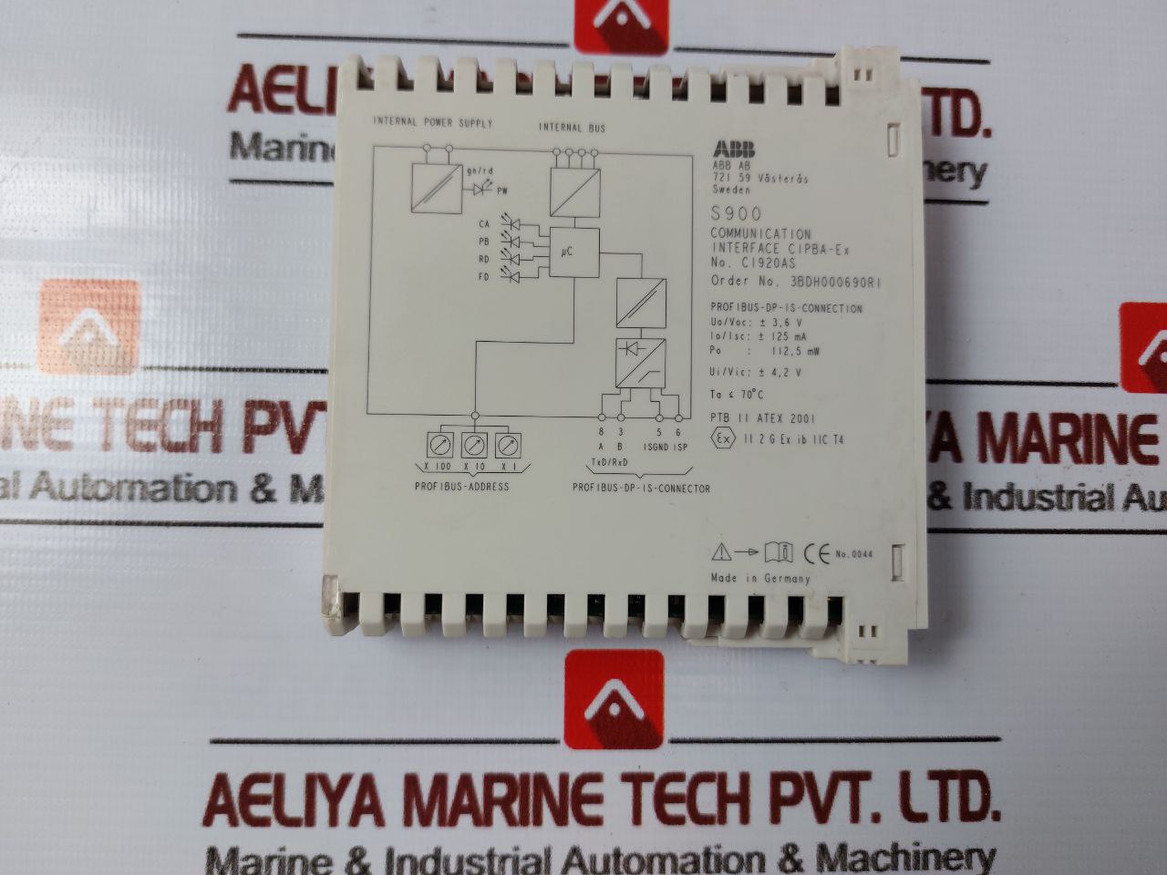 Abb S900 Termination Unit Input/Output Module 710-750Mw 280190012 Hw 03.00