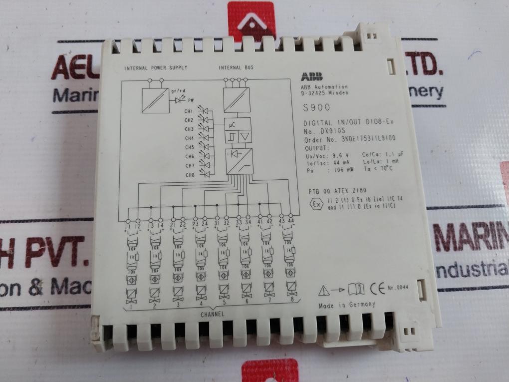 Abb S900,Ci920As,Ai910S,Ao910S,Ip920,Dx910S,Do910S Terminal Unit Tu921S