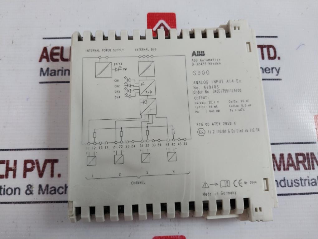 Abb S900,Ci920As,Ai910S,Ao910S,Ip920,Dx910S,Do910S Terminal Unit Tu921S