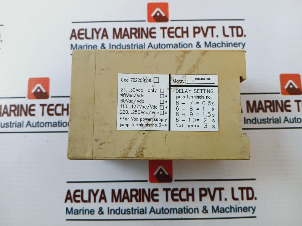 Abb Sace 702209/805 Yu Delay Relay