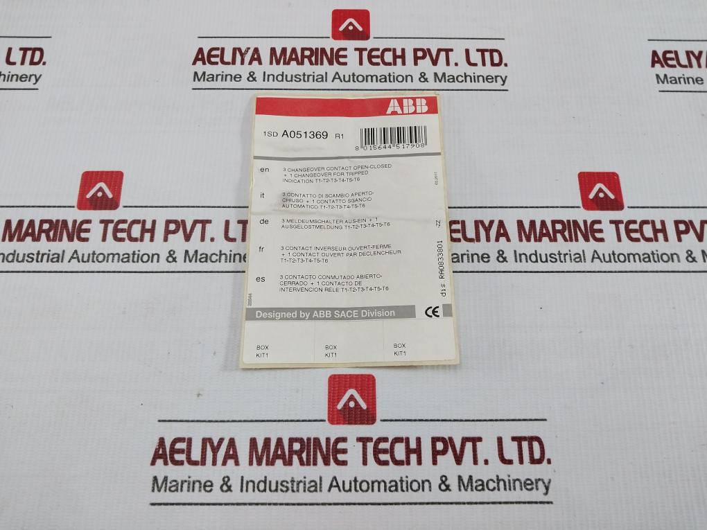 Abb Sace Auxiliary Contact Accessory Kit 1Sda051369R1