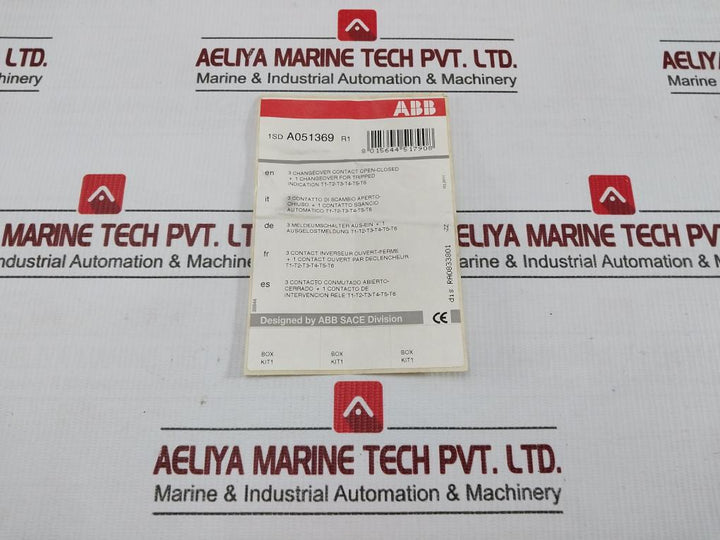 Abb Sace Auxiliary Contact Accessory Kit 1Sda051369R1