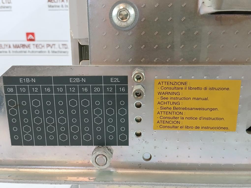 Abb Sace E1N 08 Air Circuit-breaker 220-240V 50-60Hz Bm66100049 Re0562