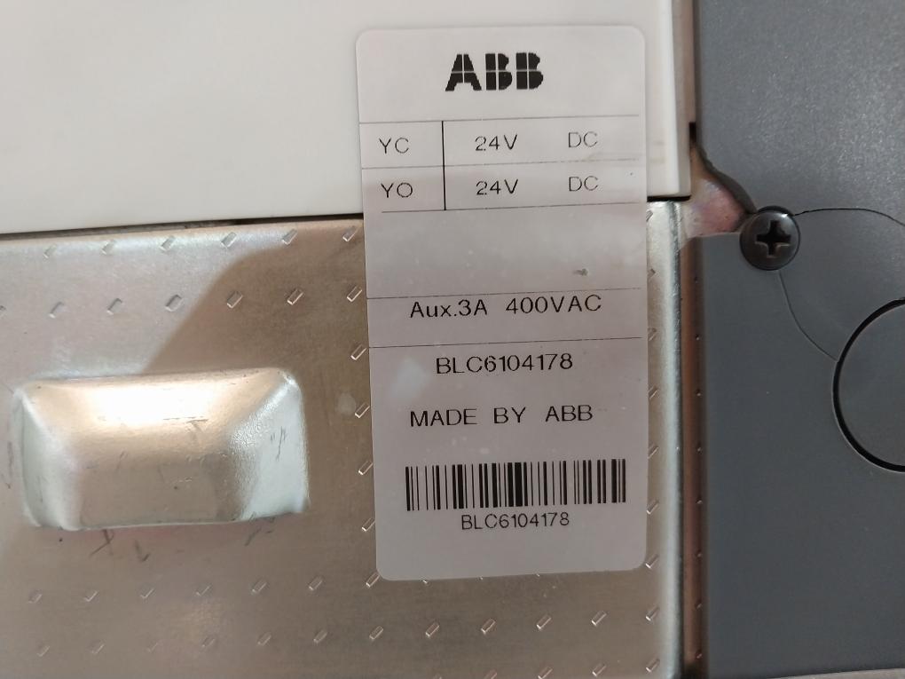 Abb Sace E1N 16 Emax Circuit-breaker 3A 400Vac Blc6104178 J101 J102