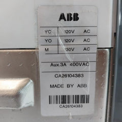 Abb Sace E2N 20 Emax Circuit Breaker 400 Vac Iec 60947-2 110-120V 50/60Hz
