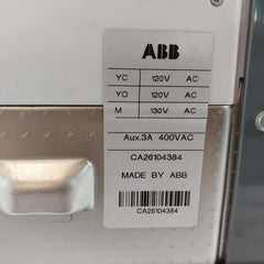 Abb Sace E2N 20 Emax Circuit Breaker Iec 60947-2 110-120V 50/60Hz Cat B