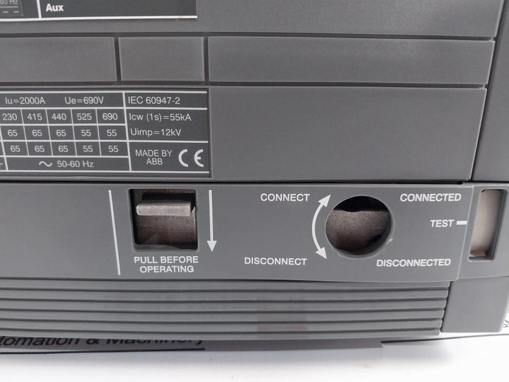 Abb Sace E2N 20 Emax Circuit Breaker Iec 60947-2 110-120V 50/60Hz Cat B