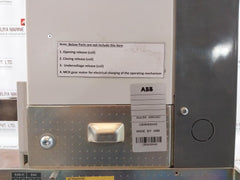 Abb Sace E4S 40 4000A Air Circuit Breaker Ld165018/802 50-60Hz Cb36102442 400Vac