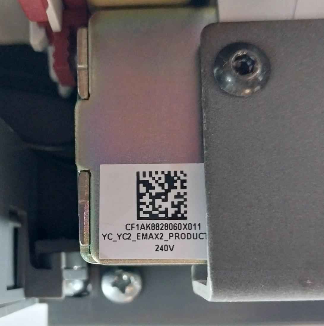 Abb Sace Emax 2 Low Voltage Circuit Breaker 220–250V Ac/Dc 800A ~50-60Hz