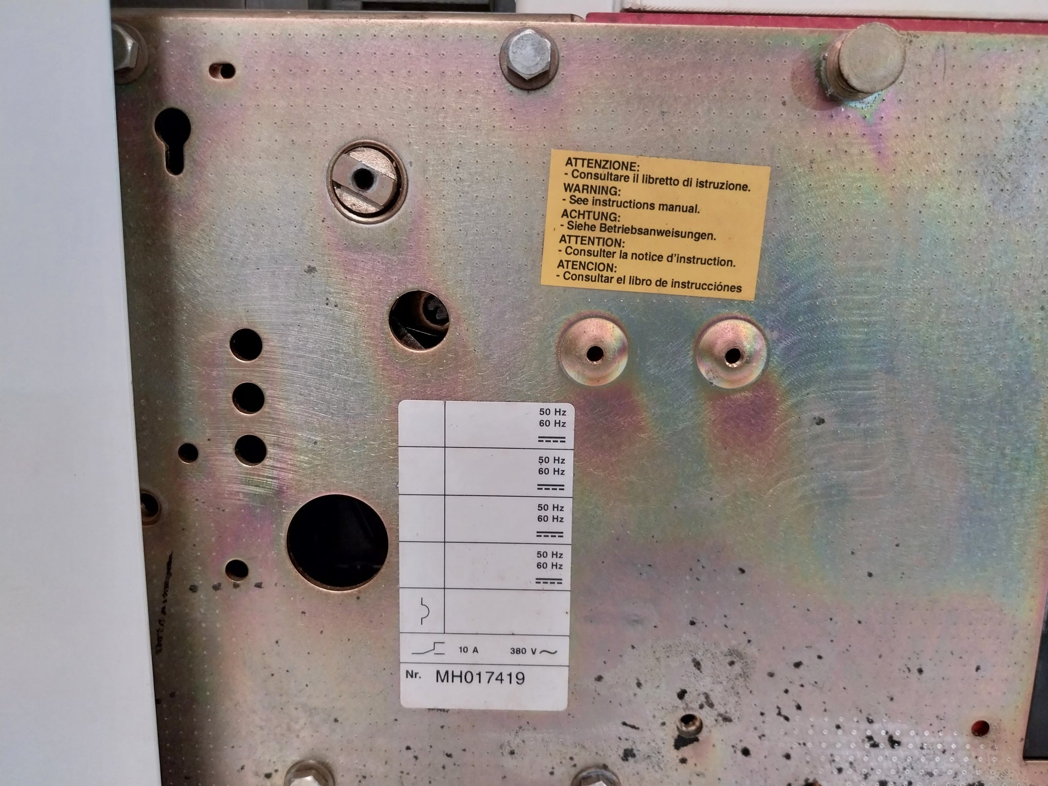 Abb Sace F1 Air Circuit Breaker 1250A 690V 50Hz 60Hz