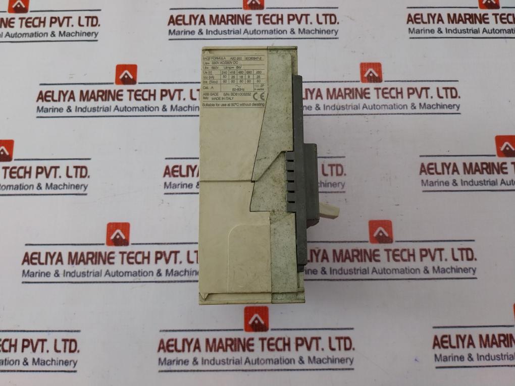Abb Sace Formula A2C 250 Circuit Breaker 125A 550V Ac/250V Dc