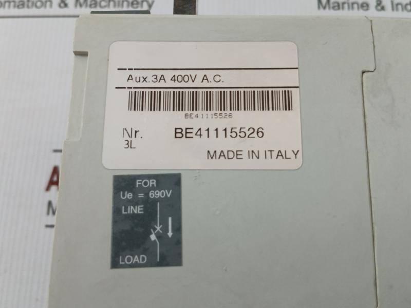 Sace Isomax S3 L 250 Molded Case Circuit Breaker 3A 400Vac Abb