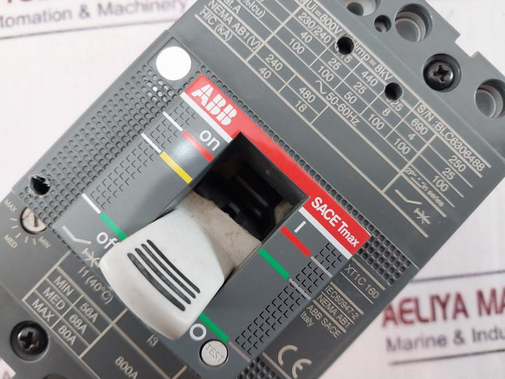 Abb Sace Tmax Xt1C 160 Molded Case Circuit Breaker 690V Ac 500V Dc