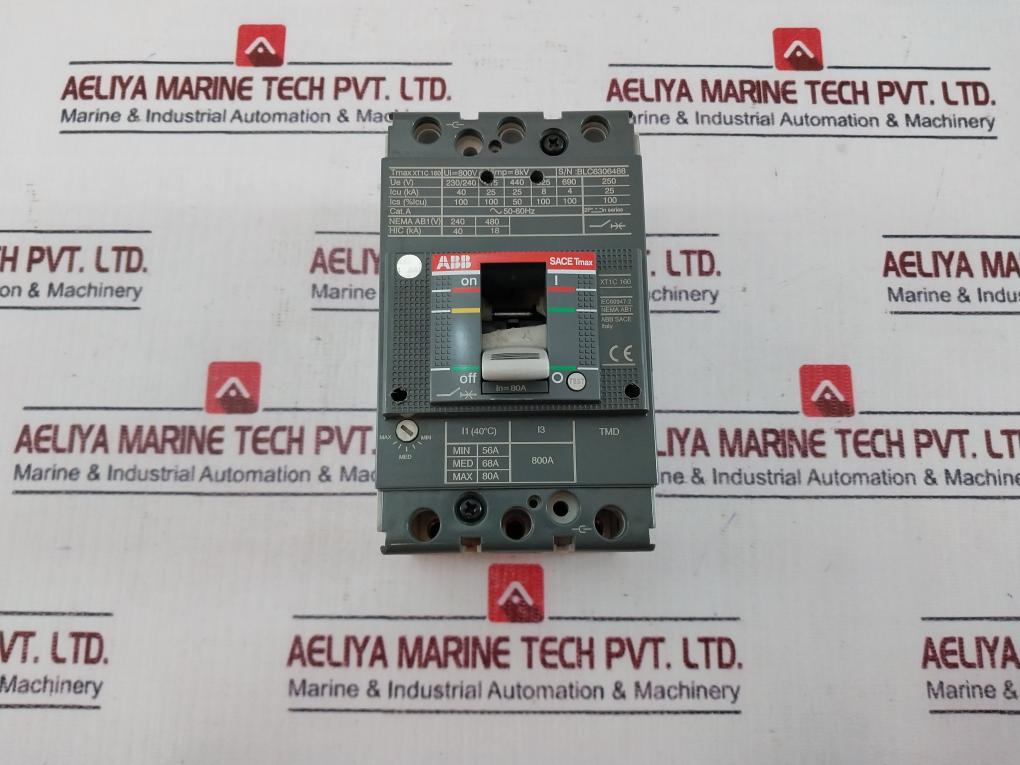 Abb Sace Tmax Xt1C 160 Molded Case Circuit Breaker 690V Ac 500V Dc