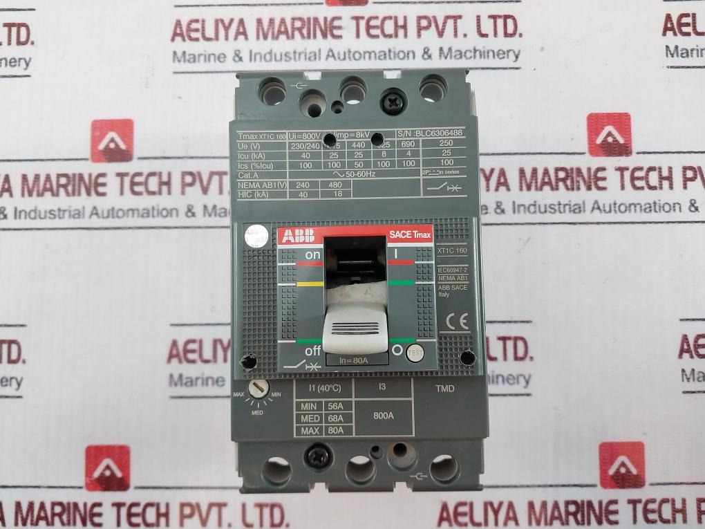 Abb Sace Tmax Xt1C 160 Molded Case Circuit Breaker 690V Ac 500V Dc