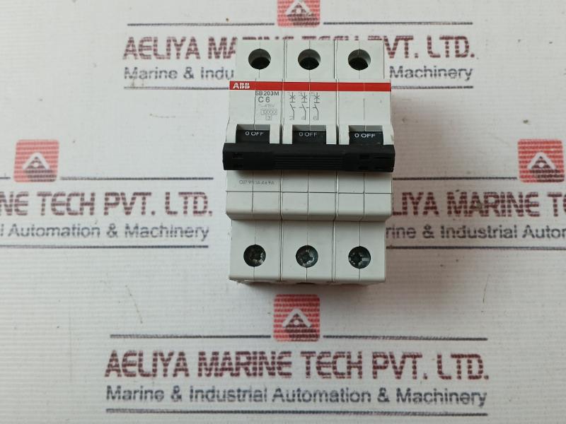 Abb Sb203M-c6 Miniature Circuit Breaker Is/Iec 60898-1 120V Dc 1Sys273012R0064