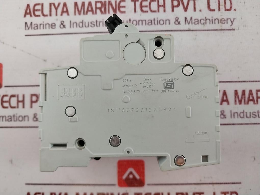 Abb Sb 203M Miniature Circuit Breaker 457Vac, 120Vdc 4Kv Iec60947-2 15 Ka