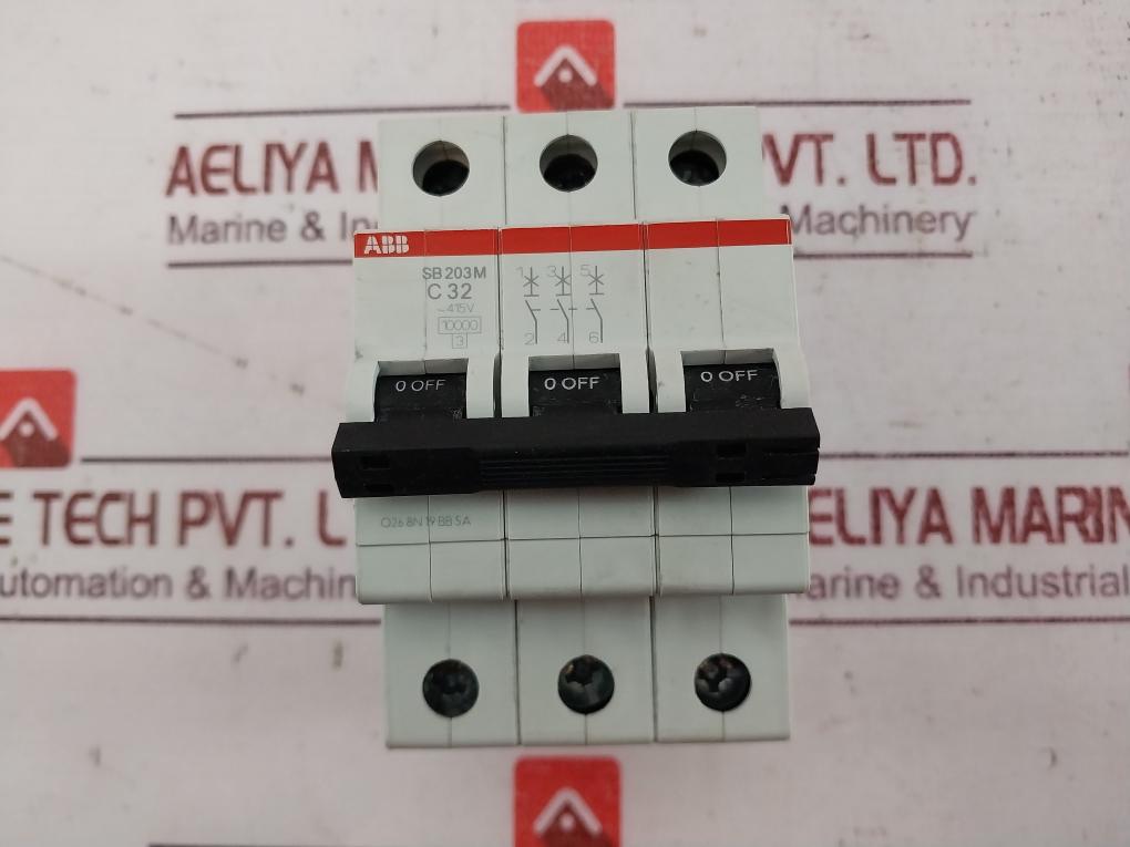 Abb Sb 203M Miniature Circuit Breaker 457Vac, 120Vdc 4Kv Iec60947-2 15 Ka