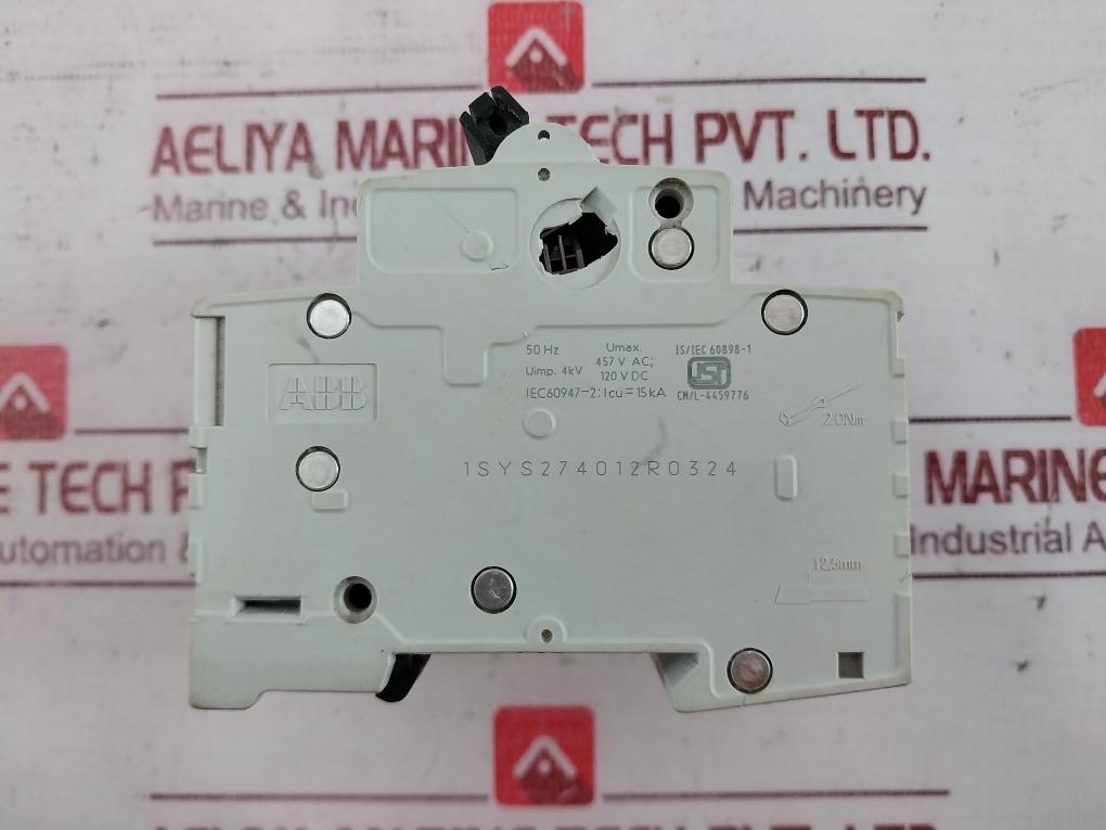 Abb Sb204M Circuit Breaker 457V Ac 120V Dc 10000/3 C32 Cm/L-4459776