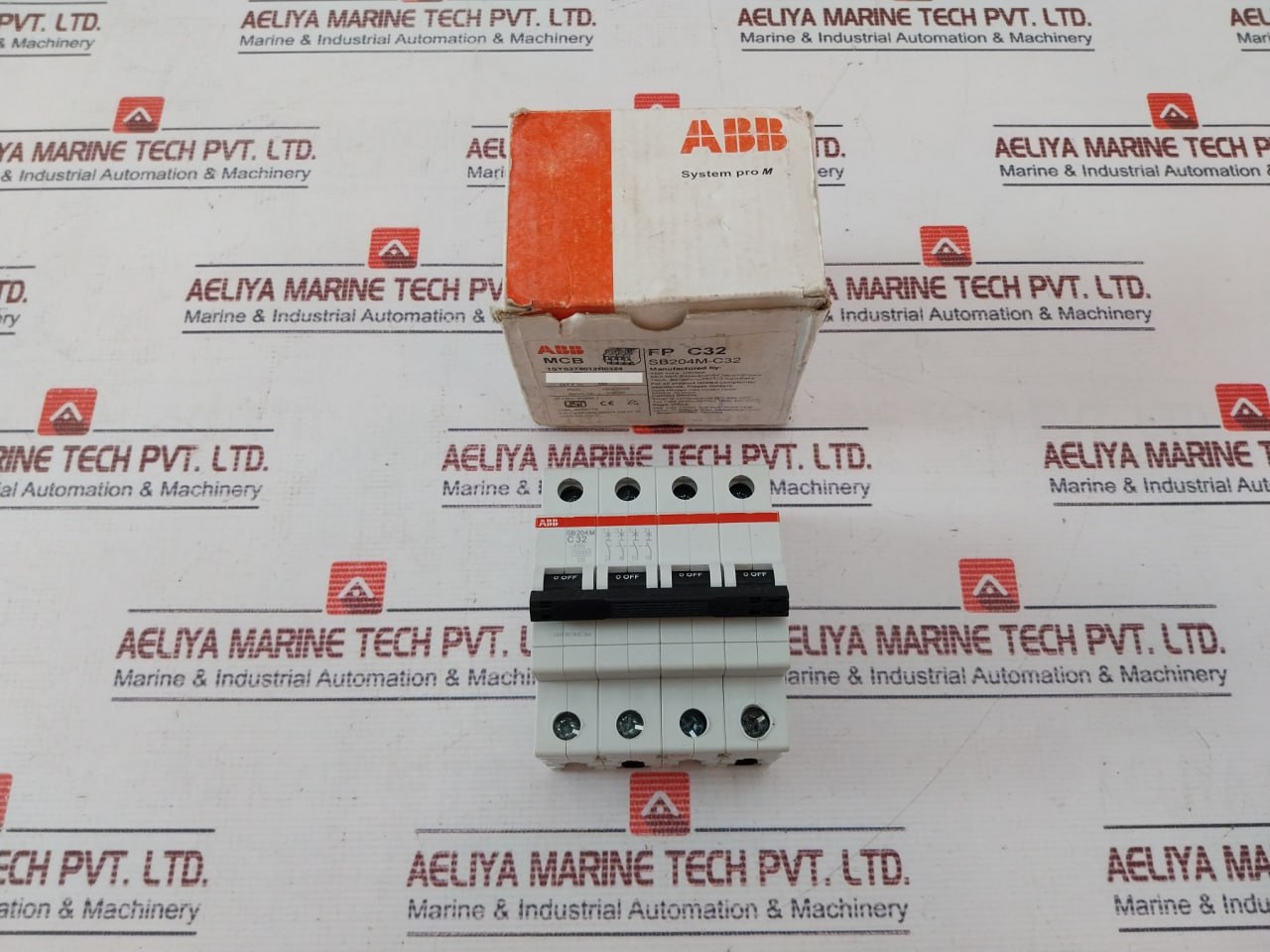 Abb Sb 204M Miniature Circuit Breaker 32A 4-pole 415V 10Ka