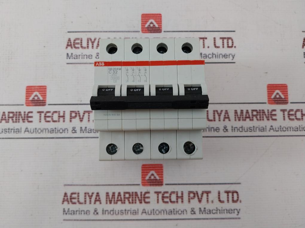 Abb Sb 204M Miniature Circuit Breaker 32A 4-pole 415V 10Ka