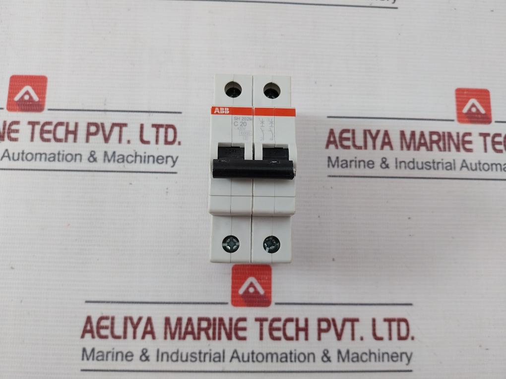 Abb Sh202M-c20 Miniature Circuit Breaker 50/60Hz Umax 230/400Vac Uimp 4Kv