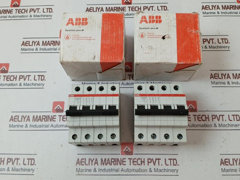 Abb Sh204M-c63 Circuit Breaker 440V Ac 50 Hz Is/Iec 60898-1, 1Sys274011R0634