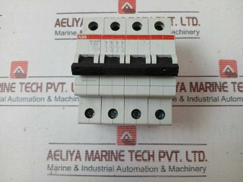 Abb Sh204M-c63 Circuit Breaker 440V Ac 50 Hz Is/Iec 60898-1, 1Sys274011R0634