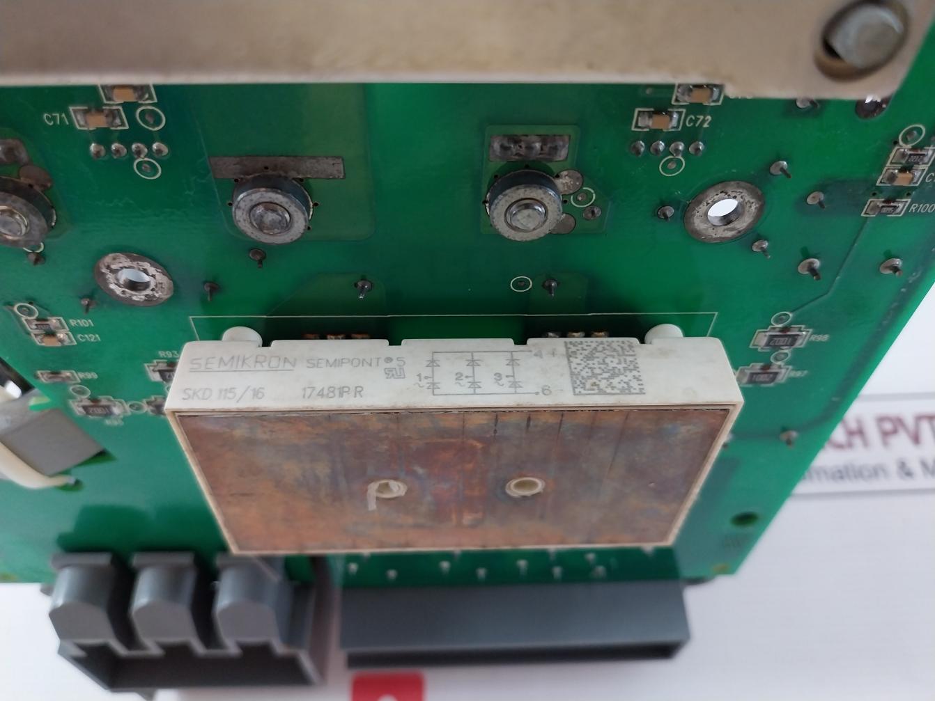 Abb Sint4420C Inverter Driver Board Sint44X0 Rev K 300V 28Awg