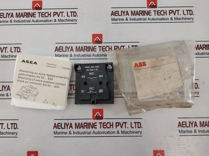 Abb Sk 829 002-b Auxiliary Contact 10A 600Vac