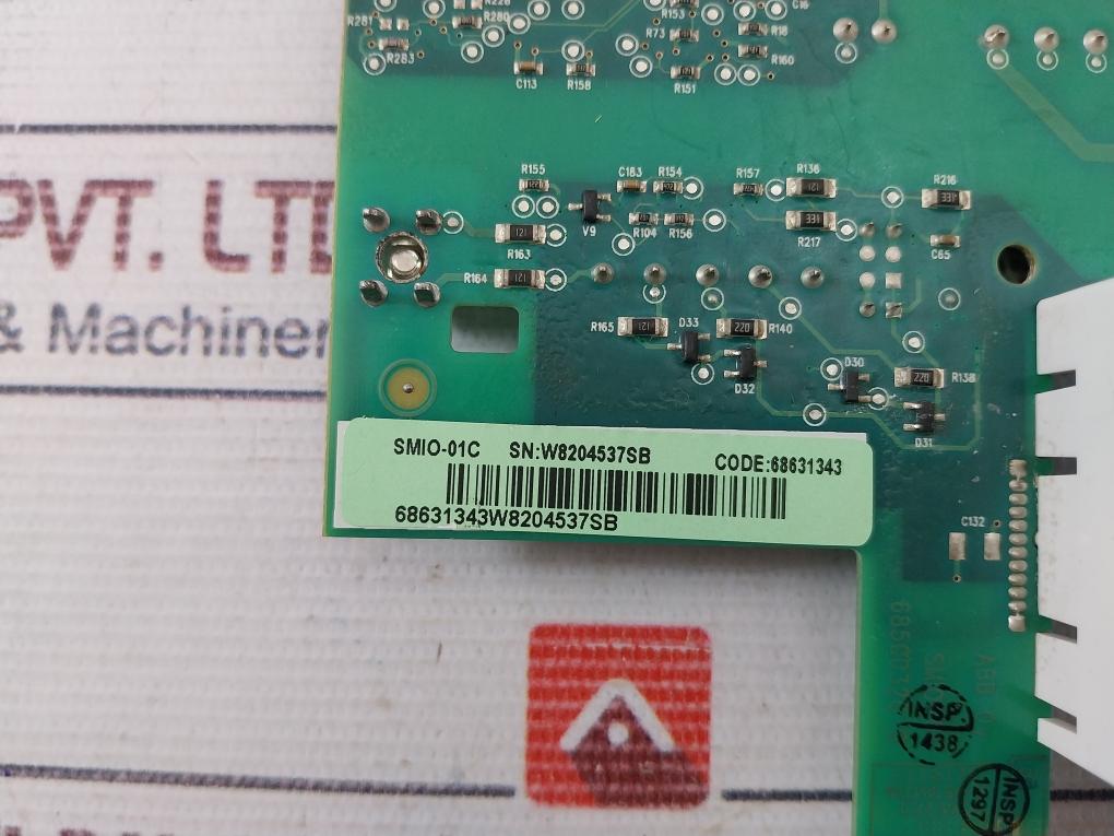Abb Smio-01C Control Card 68631343 1820724 182Lf E243951