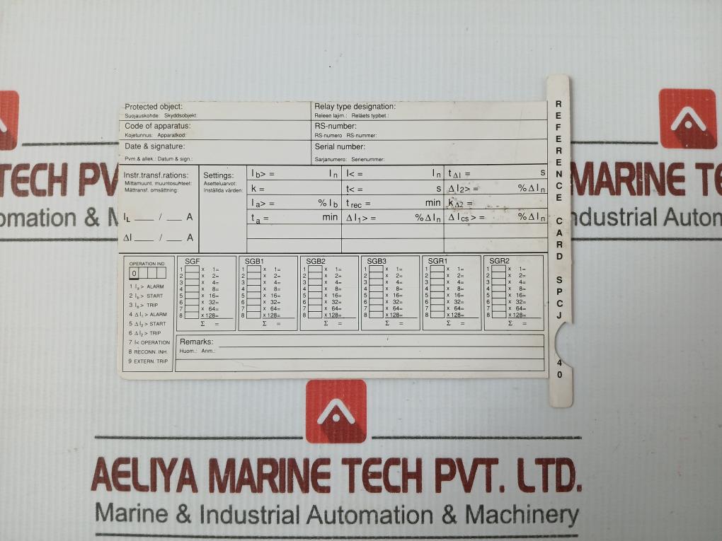 Network Control And Protection Abb Spaf 140 C-aa