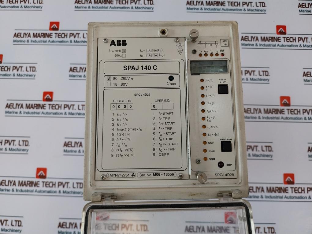 Abb Spaj 140 C Over-current And Earth-fault Relay 50Hz