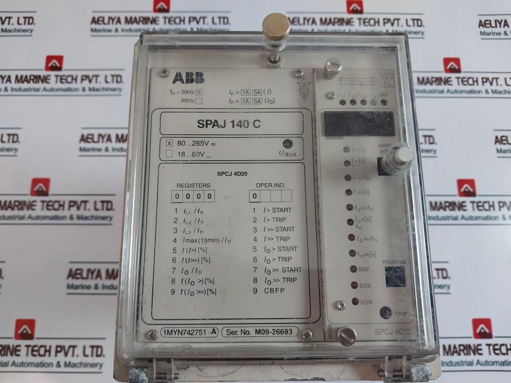 Abb Spaj 140 C Overcurrent And Earth-fault Protection Relay