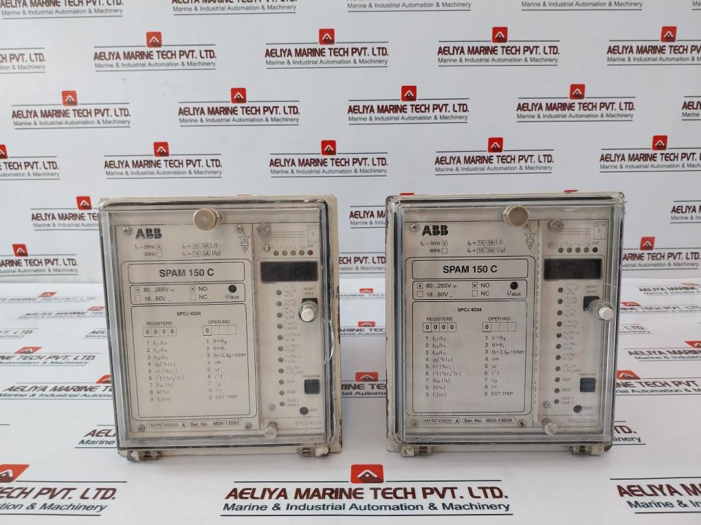 Abb Spam 150 C Motor Protection Relay 1Myn745605-a 50Hz