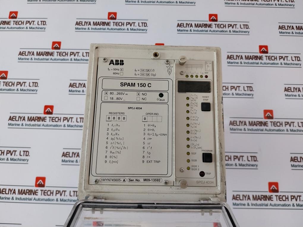 Abb Spam 150 C Motor Protection Relay 1Myn745605-a 50Hz