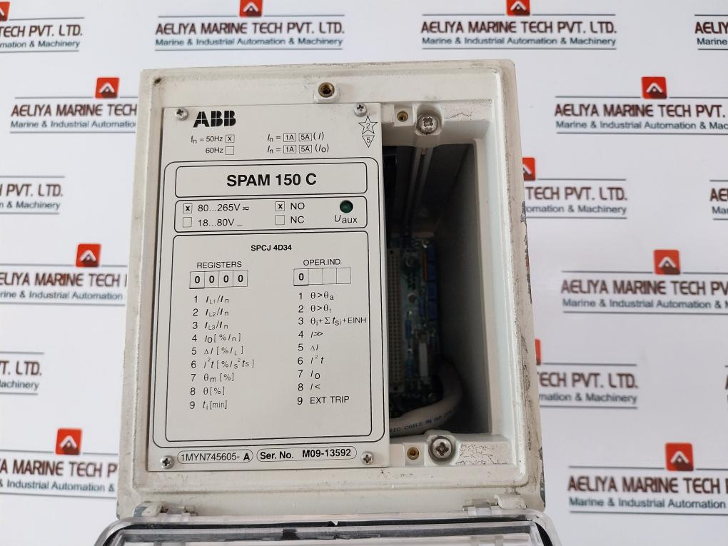 Abb Spam 150 C Motor Protection Relay 1Myn745605-a 50Hz