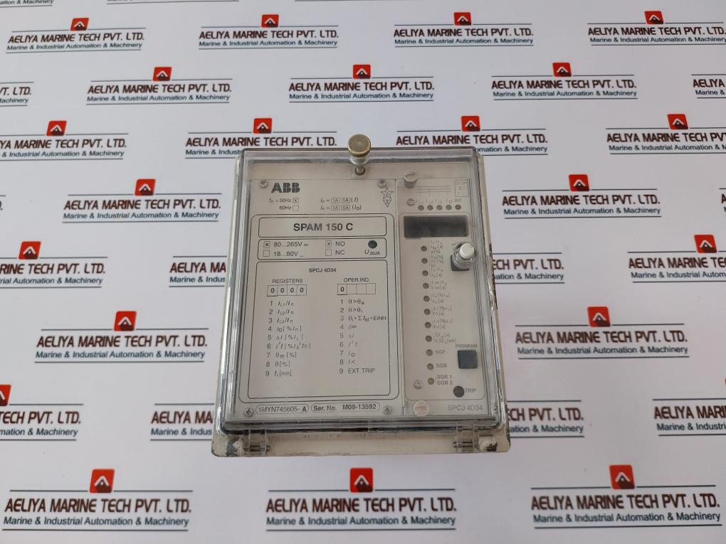 Abb Spam 150 C Motor Protection Relay 1Myn745605-a 50Hz