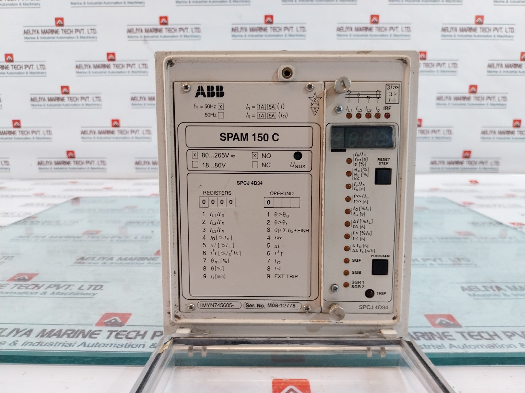 Abb Spam150C Motor Protection Relay 1Myn745605-a 80-265 Vac/Dc 50Hz