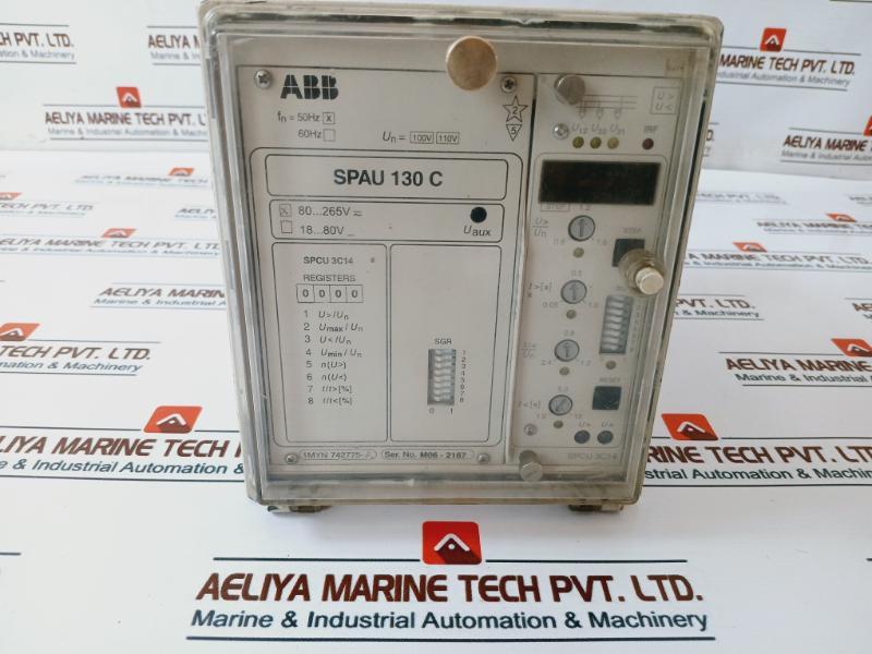 Abb Spau 130 C Three Phase Voltage Relay 1Myn 742775-a Spcu 3C14