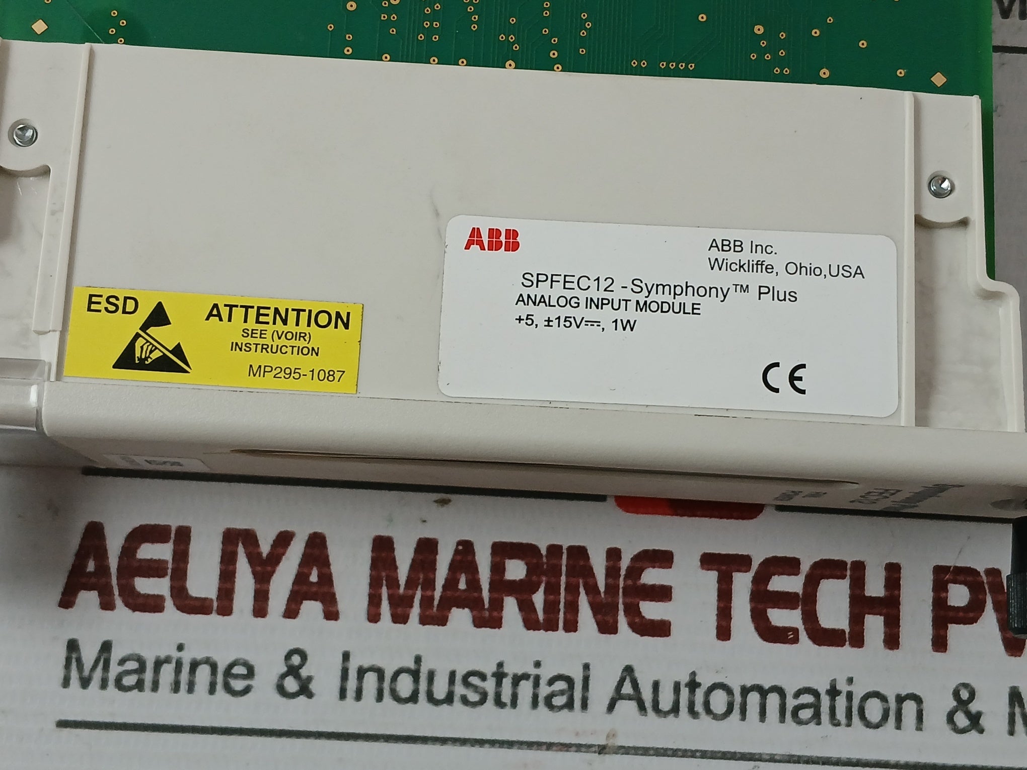 Abb Spfec12 Symphony Analog Input Module Rev D