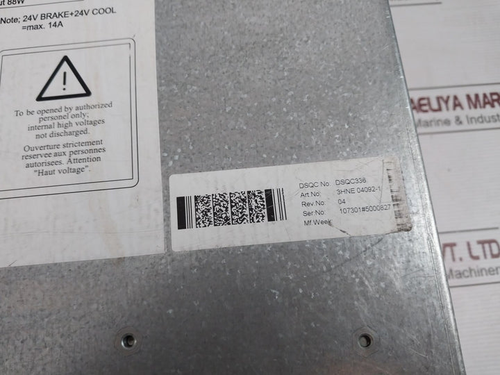 Abb Sr 92C210 Efore Power Supply Module Rev 04 3Hne 04092-1, 2000177535