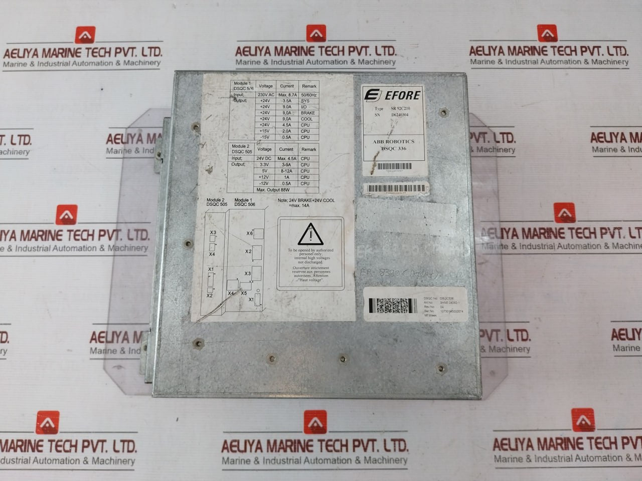 Abb Sr 92C210 Power Supply 94B320D 3Hne 04092-1 24V