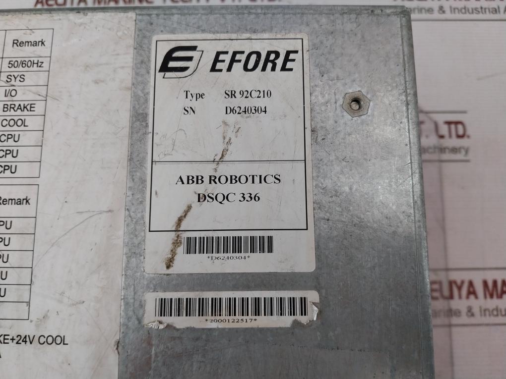 Abb Sr 92C210 Power Supply 94B320D 3Hne 04092-1 24V