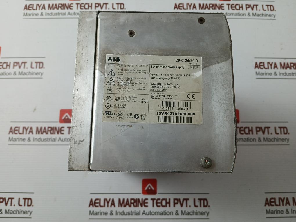 Abb Switch Mode Power Supply Part No: Cp-c 24/20.0 - 22-28V Dc 462-480W